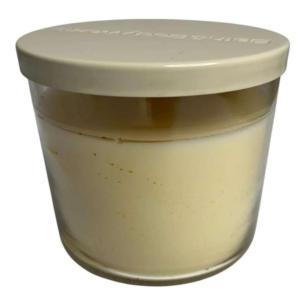 Bath & Body Works Apple Crisp 3 Wick Scented Candle 14.5oz lid Autumn Fall *READ